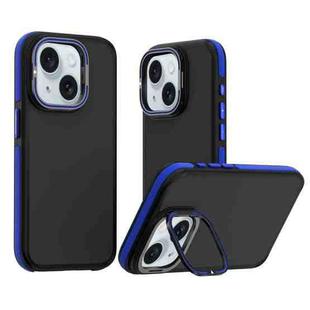 For iPhone 15 Plus Dual-Color Shockproof TPU Phone Case(Blue)