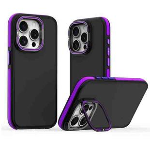 For iPhone 13 Pro Dual-Color Shockproof TPU Phone Case(Purple)