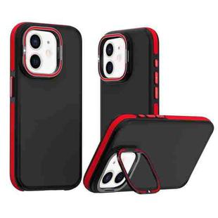 For iPhone 12 Dual-Color Shockproof TPU Phone Case(Red)