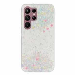 For Samsung Galaxy S22 Ultra 5G Dreamy Star Glitter Epoxy TPU Phone Case(Transparent)