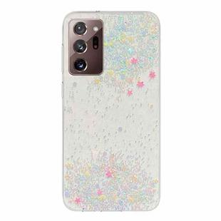 For Samsung Galaxy Note20 Ultra Dreamy Star Glitter Epoxy TPU Phone Case(Transparent)