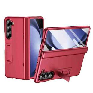 For Samsung Galaxy Z Fold5 5G All-inclusive Shockproof Phone Case with Holder(Red)