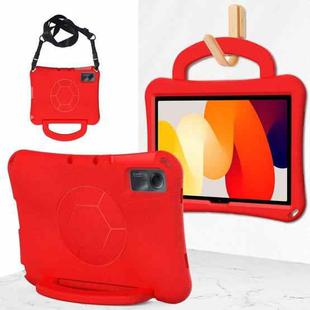 For Xiaomi Redmi Pad SE 11 2023 Handle Football Shaped EVA Shockproof Tablet Case(Red)