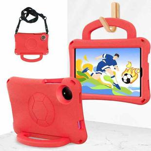 For Redmi Pad SE 8.7 2024 Handle Football Shaped EVA Shockproof Tablet Case(Red)