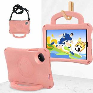 For Redmi Pad SE 8.7 2024 Handle Football Shaped EVA Shockproof Tablet Case(Light Pink)