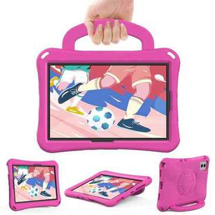 For Xiaomi Redmi SE 11 2025 / Pad 2 Handle Football Shaped EVA Shockproof Tablet Case(Rose Red)