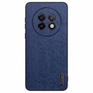 For Realme 13 Pro+ Tree Bark Leather Shockproof Phone Case(Blue)