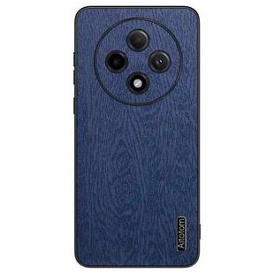 For OPPO A3 Pro Tree Bark Leather Shockproof Phone Case(Blue)