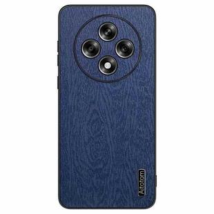 For OPPO A3 China Tree Bark Leather Shockproof Phone Case(Blue)