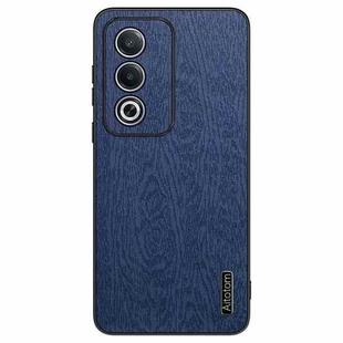 For OPPO A3 Pro India Tree Bark Leather Shockproof Phone Case(Blue)