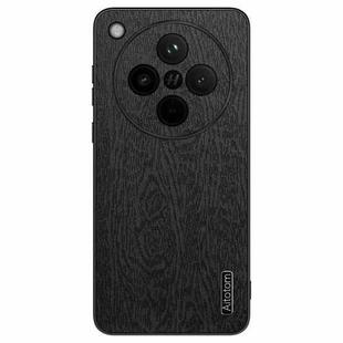 For OPPO Find X8 Pro Tree Bark Leather Shockproof Phone Case(Black)