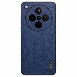 For OPPO Find X8 Pro Tree Bark Leather Shockproof Phone Case(Blue)