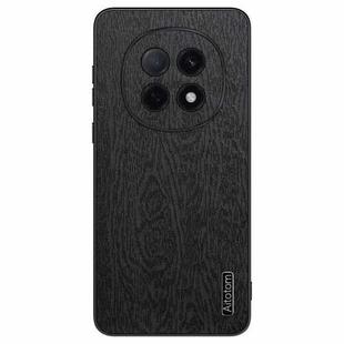 For  OPPO A5  Pro Tree Bark Leather Shockproof Phone Case(Black)