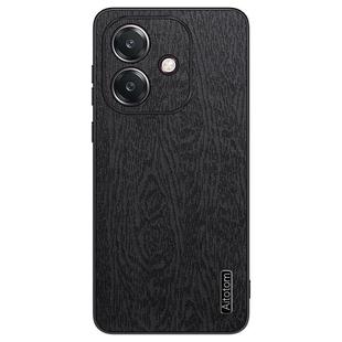 For OPPO  A5 Pro Global Tree Bark Leather Shockproof Phone Case(Black)