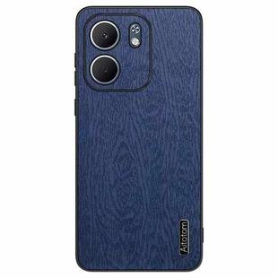 For OPPO A5X Tree Bark Leather Shockproof Phone Case(Blue)