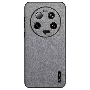 For Xiaomi 13 Ultra Tree Bark Leather Shockproof Phone Case(Grey)