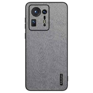 For Xiaomi Mix 4 Tree Bark Leather Shockproof Phone Case(Grey)