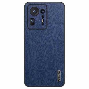 For Xiaomi Mix 4 Tree Bark Leather Shockproof Phone Case(Blue)