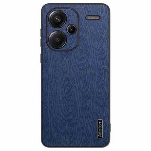 For Xiaomi Redmi Note 13 Pro+ Tree Bark Leather Shockproof Phone Case(Blue)