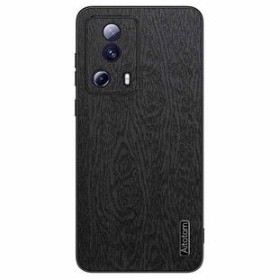 For Xiaomi Civi 2 Tree Bark Leather Shockproof Phone Case(Black)