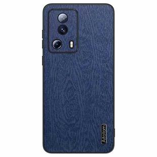 For Xiaomi Civi 2 Tree Bark Leather Shockproof Phone Case(Blue)