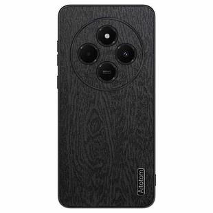 For Xiaomi Redmi 14C 4G Tree Bark Leather Shockproof Phone Case(Black)