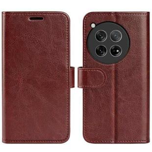 For OnePlus 12 R64 Texture Horizontal Flip Leather Phone Case(Brown)