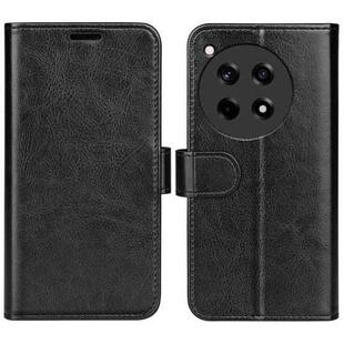 For OnePlus 12R R64 Texture Horizontal Flip Leather Phone Case(Black)