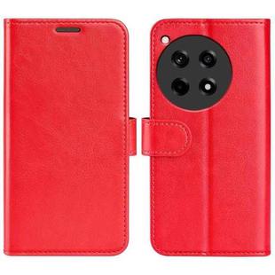 For OnePlus 12R R64 Texture Horizontal Flip Leather Phone Case(Red)