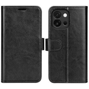 For OnePlus 13T R64 Texture Horizontal Flip Leather Phone Case(Black)