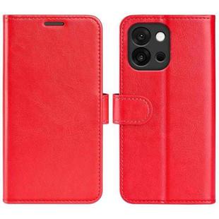 For OnePlus 13T R64 Texture Horizontal Flip Leather Phone Case(Red)