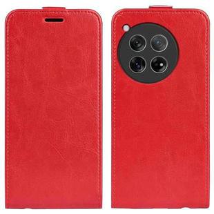 For OnePlus 12 R64 Texture Single Vertical Flip Leather Phone Case(Red)