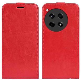 For OnePlus 12R R64 Texture Single Vertical Flip Leather Phone Case(Red)