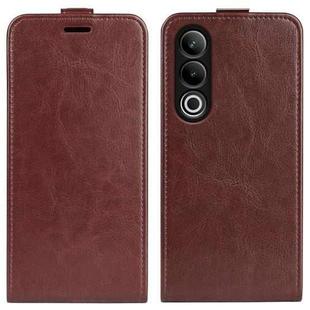 For OnePlus Ace 3V R64 Texture Single Vertical Flip Leather Phone Case(Brown)