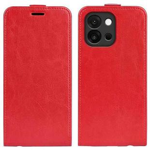 For OnePlus 13T R64 Texture Single Vertical Flip Leather Phone Case(Red)