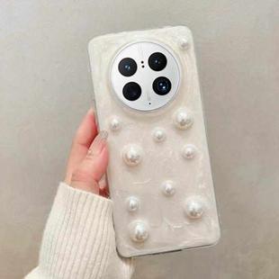 For Huawei Mate 50 Cream Gum Decoden TPU Phone Case(Pearl)