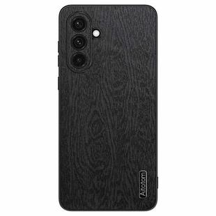 For Samsung Galaxy A16 4G Tree Bark Leather Shockproof Phone Case(Black)