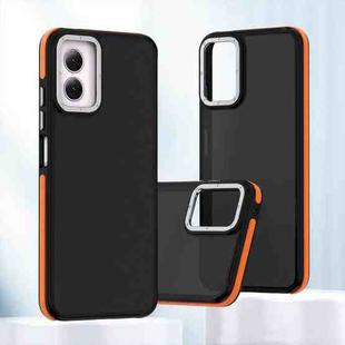 For Motorola Moto G Play 2024 Dual-Color Shockproof TPU Phone Case(Orange)