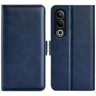 For OnePlus Ace 3V Dual-side Magnetic Buckle Horizontal Flip Leather Phone Case(Dark Blue)