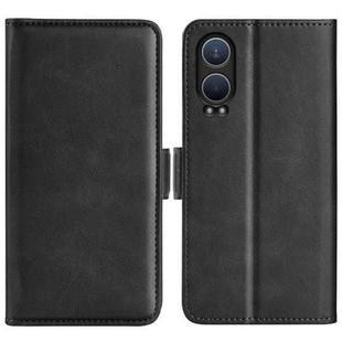 For OnePlus Nord CE4 Lite 5G Dual-side Magnetic Buckle Horizontal Flip Leather Phone Case(Black)