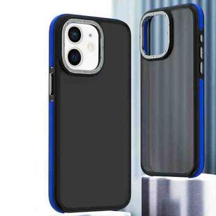 For iPhone 12 Dual-Color Shockproof TPU Phone Case(Blue)