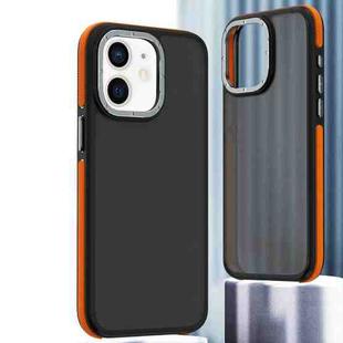 For iPhone 12 Dual-Color Shockproof TPU Phone Case(Orange)