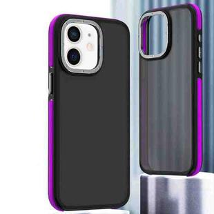 For iPhone 11 Dual-Color Shockproof TPU Phone Case(Purple)