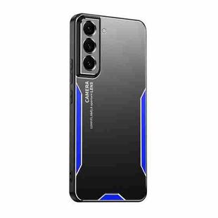 For Samsung Galaxy S22+ 5G Blade Series TPU Hybrid Metal Phone Case(Blue)