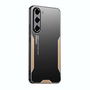 For Samsung Galaxy S23+ 5G Blade Series TPU Hybrid Metal Phone Case(Gold)