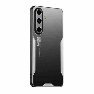 For Samsung Galaxy S25 5G Blade Series TPU Hybrid Metal Phone Case(Silver)