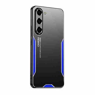 For Samsung Galaxy A16 5G Blade Series TPU Hybrid Metal Phone Case(Blue)