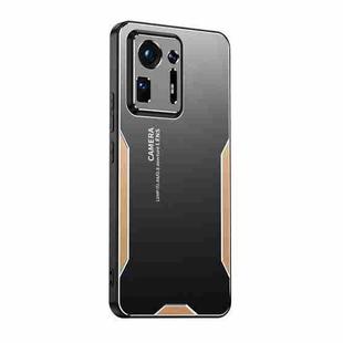 For Xiaomi Mix 4 Blade Series TPU Hybrid Metal Phone Case(Gold)