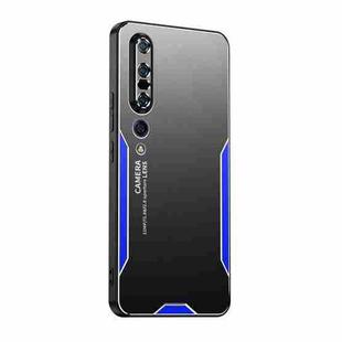 For Xiaomi Mi 10 Pro Blade Series TPU Hybrid Metal Phone Case(Blue)