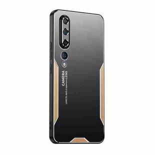 For Xiaomi Mi 10 Blade Series TPU Hybrid Metal Phone Case(Gold)